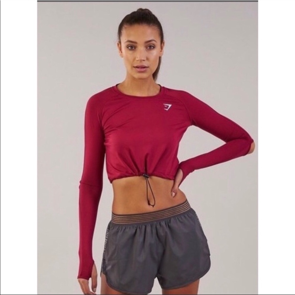 Cropped tie shirt